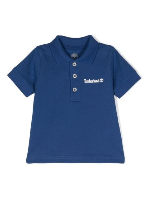 Timberland Kids - logo-print polo shirt