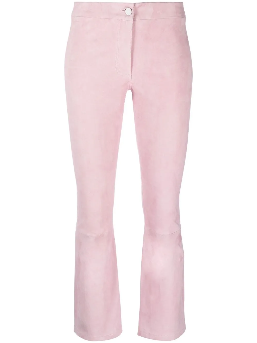 

Arma cropped lamb-skin trousers - Pink