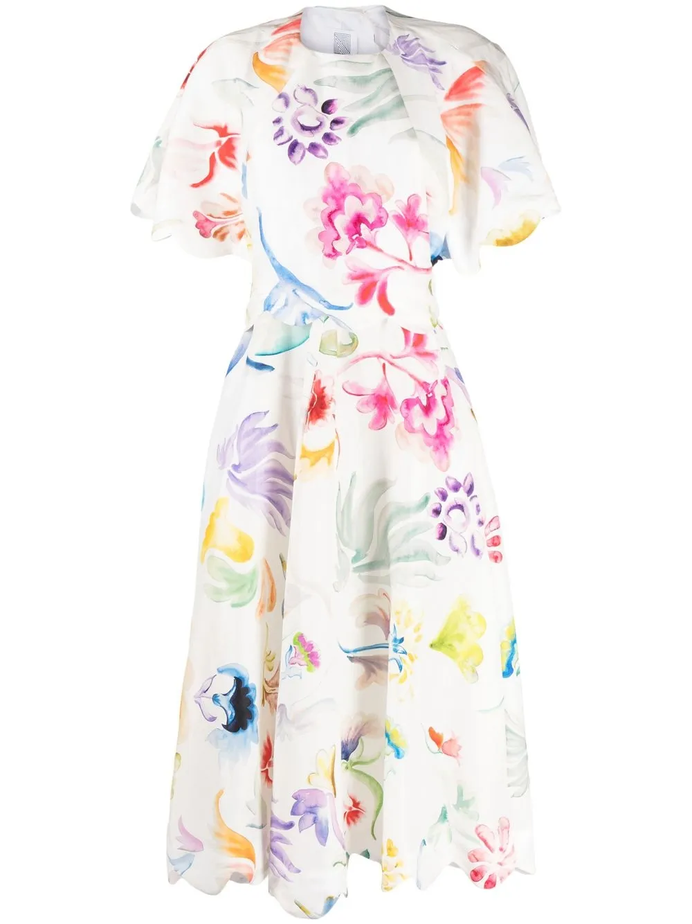 

Rosie Assoulin floral-print maxi dress - White