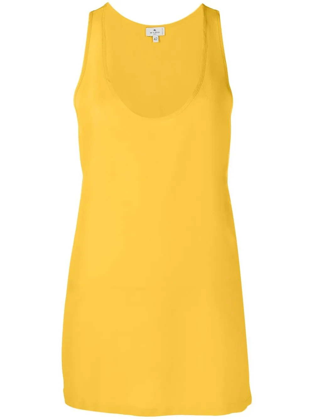 Etro Scoop-neck Vest Top In Yellow