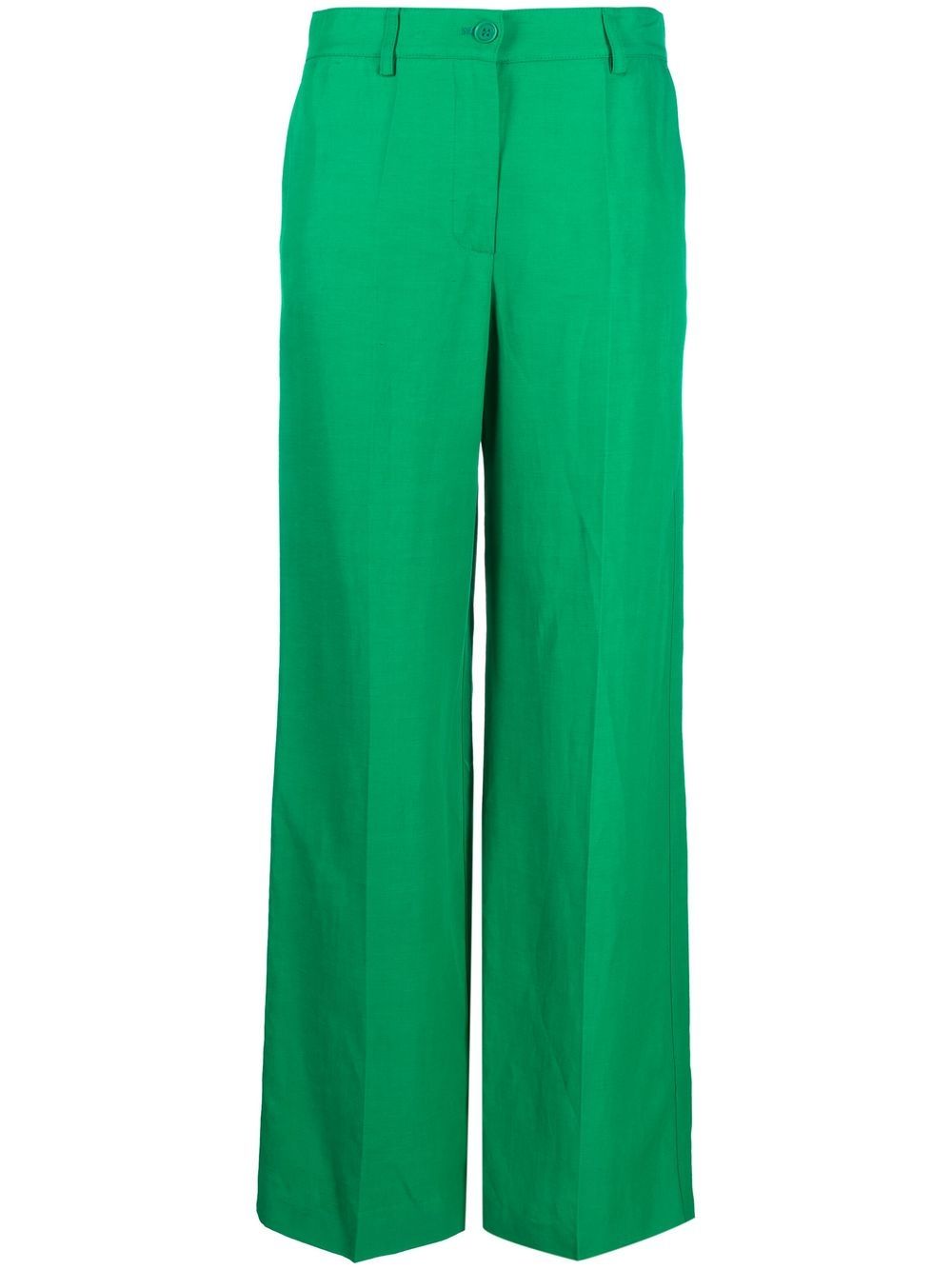 high-rise wide-leg trousers