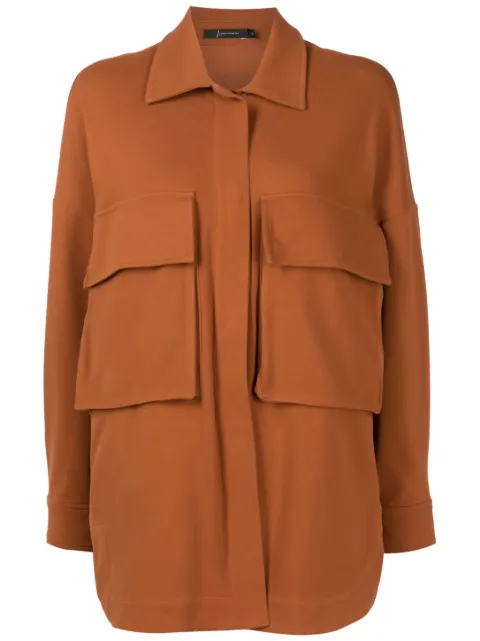 Lenny Niemeyer camisa con bolsillos y solapa 
