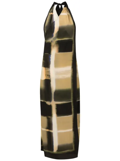 Lenny Niemeyer abstract-print silk beach dress 