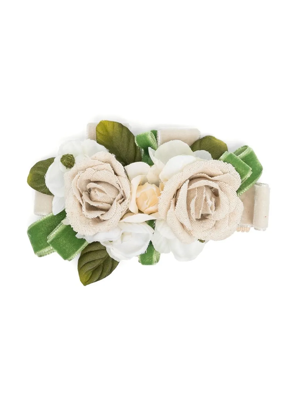 

Colorichiari broche con aplique floral - Neutro