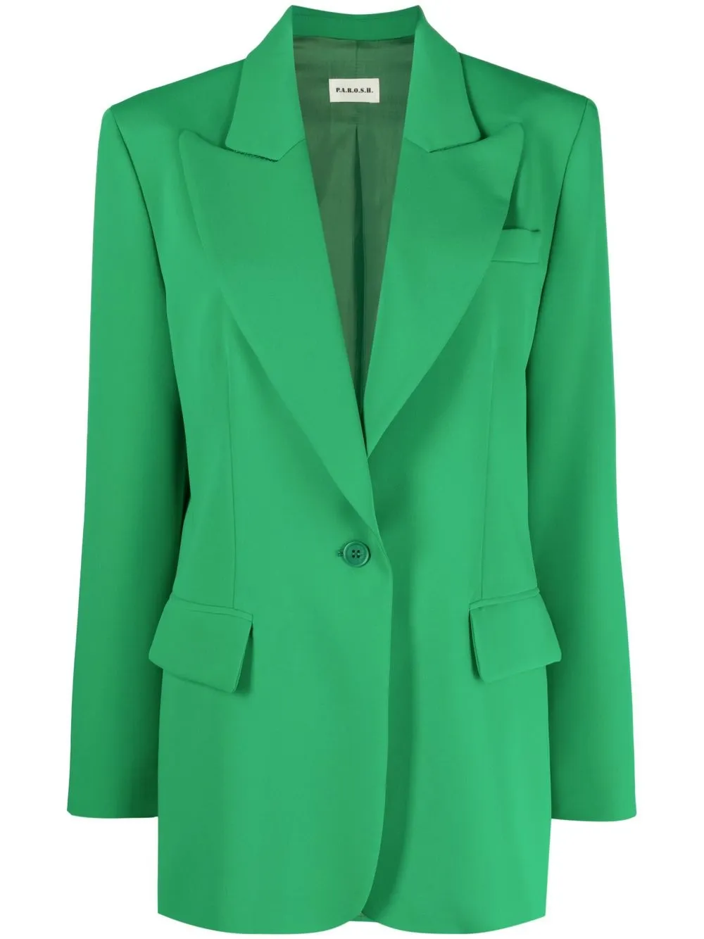 

P.A.R.O.S.H. blazer con botones y solapa de pico - Verde