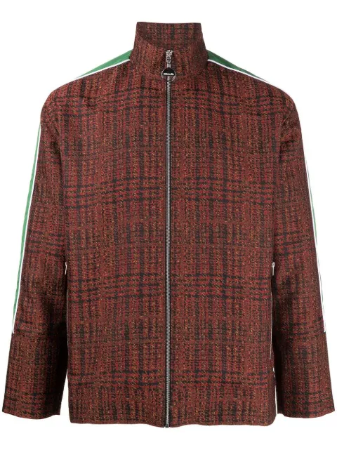 Ahluwalia check-pattern zip-up jacket