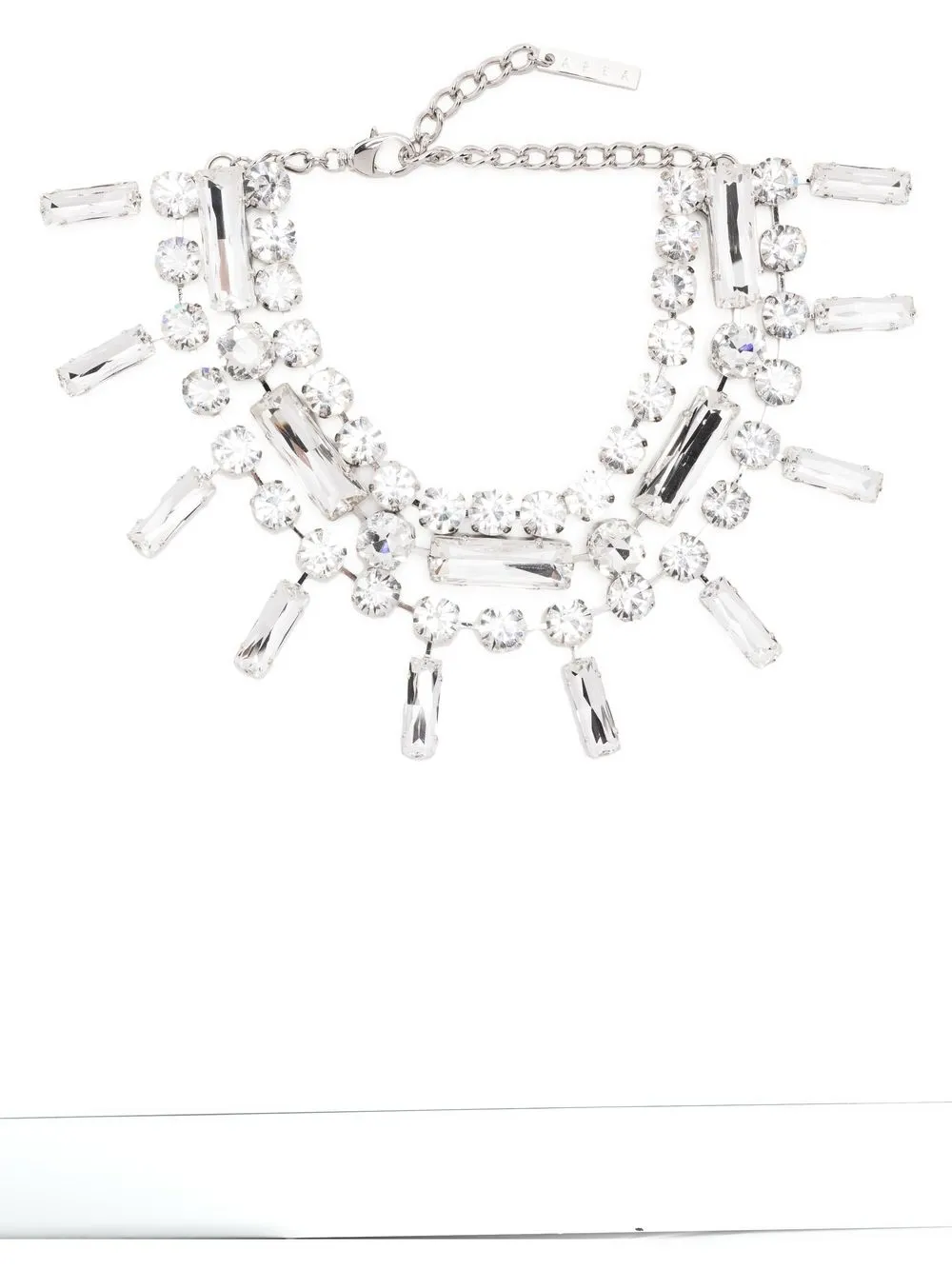 

AREA crystal-embellished chain necklace - Silver