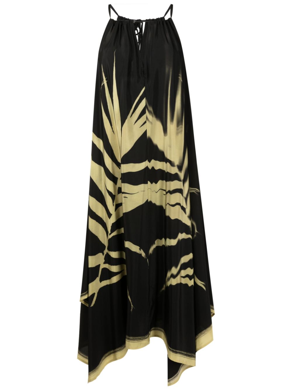 Lenny Niemeyer Abstract-print Silk Dress In Black