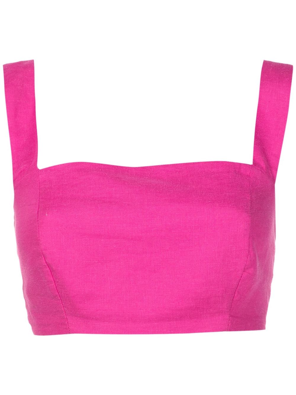 Lenny Niemeyer square-neck cropped top - Pink