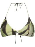 Lenny Niemeyer abstract triangle-cup bikini top - Green