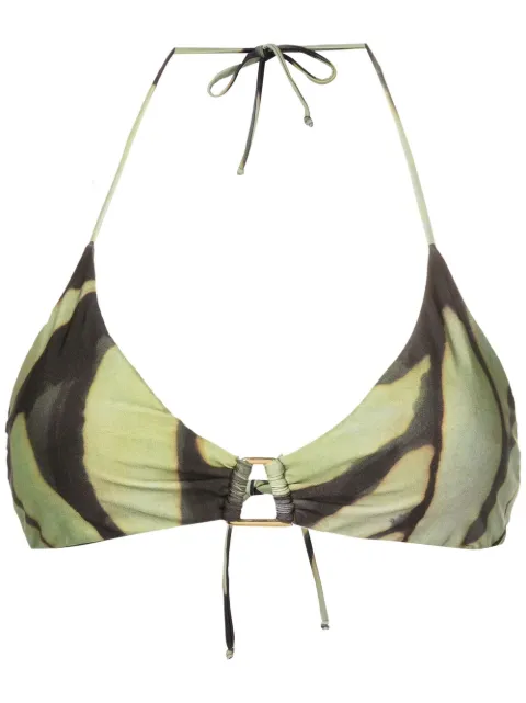 Lenny Niemeyer abstract triangle-cup bikini top
