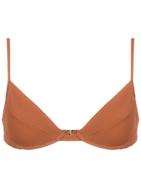 Lenny Niemeyer ribbed triangle bikini top 