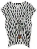 Lenny Niemeyer abstract-print drawstring beach dress - Neutrals