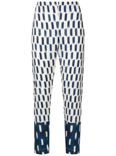 Lenny Niemeyer abstract-print silk slim-fit trousers  