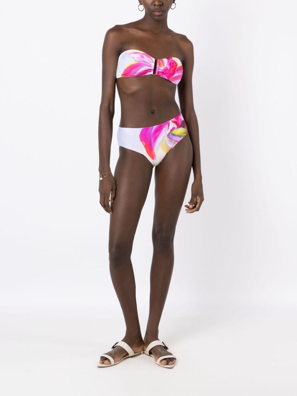 Lenny Niemeyer High waist bikinislip - Wit