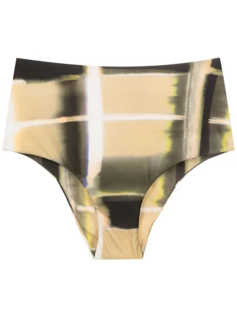 Lenny Niemeyer bikini bottom con tiro bajo y estampado abstracto 