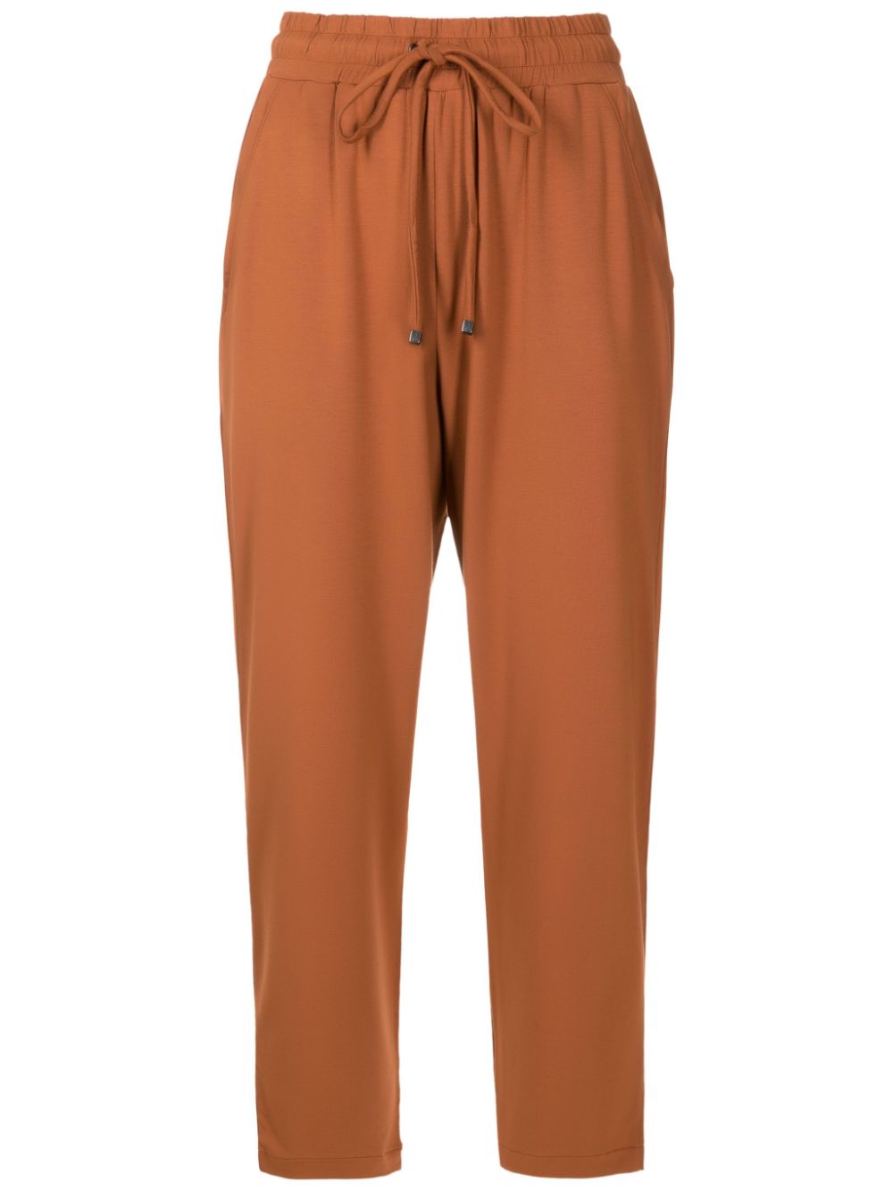 Lenny Niemeyer Two-pocket Cropped Track Pants In Brown