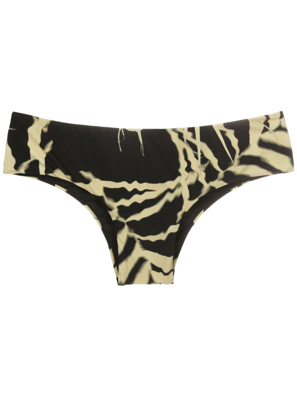 Lenny Niemeyer Abstract Slip-on Bikini Bottoms In Black