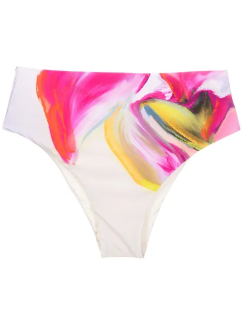 Lenny Niemeyer bikini bottom con tiro bajo y estampado abstracto 