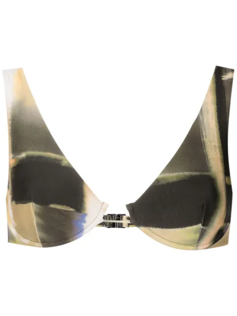Lenny Niemeyer abstract-print underwire bikini top