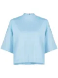 Lenny Niemeyer mock-neck half-sleeved top - Blue