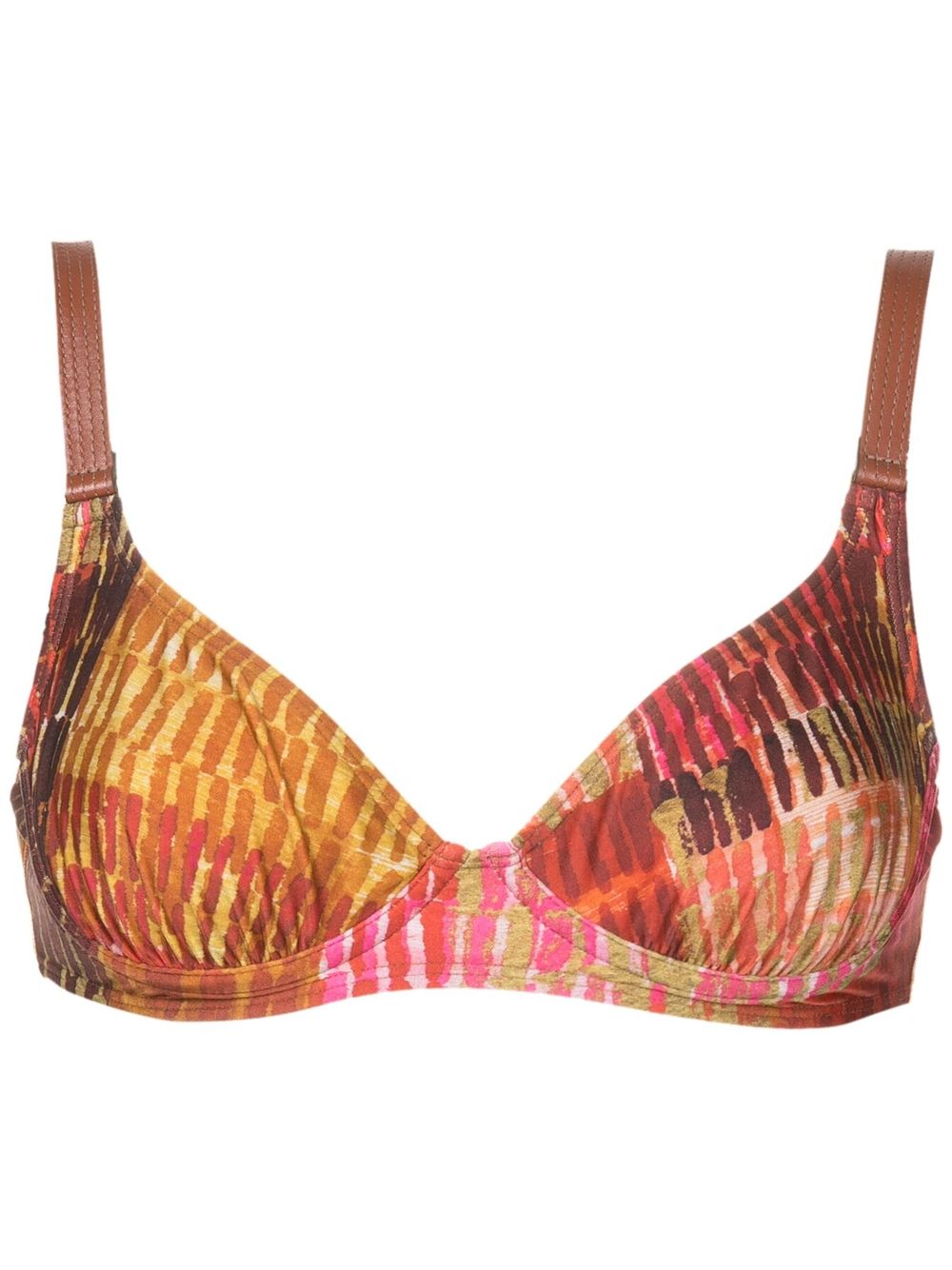 Lenny Niemeyer Gigi abstract bikini top - Red