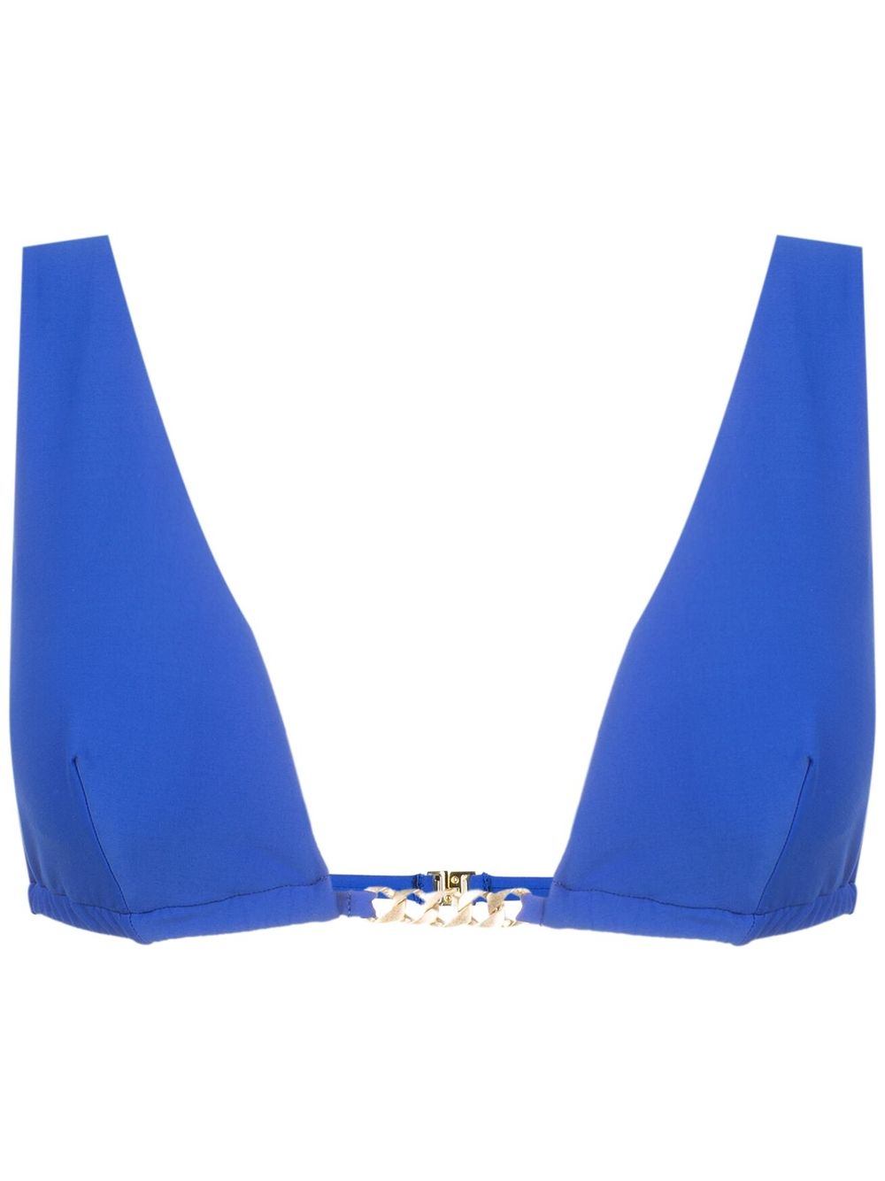 Lenny Niemeyer Chain-trim Triangle Bikini Top In Blue