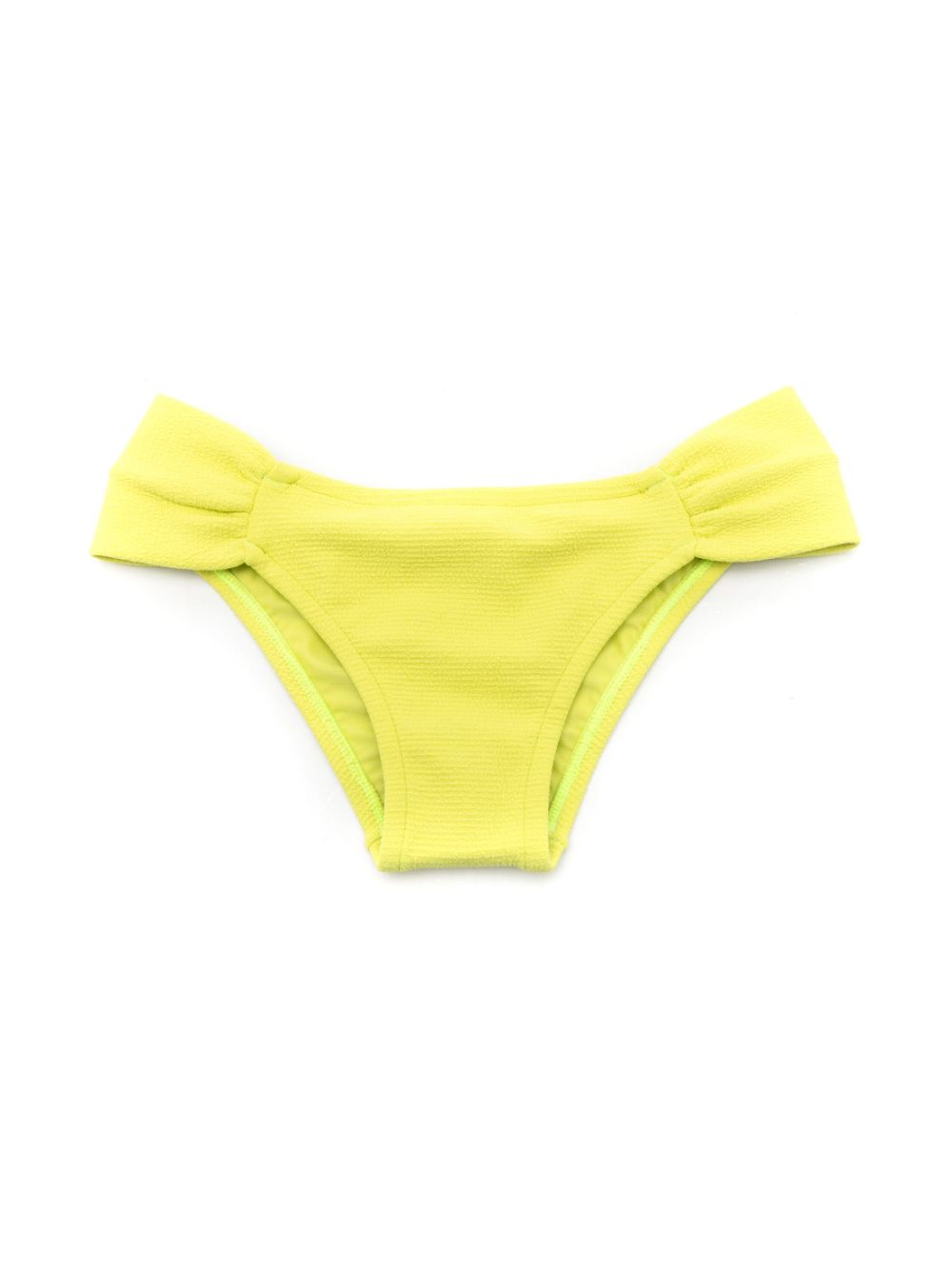 Lenny Niemeyer ribbed draped bikini briefs - Green