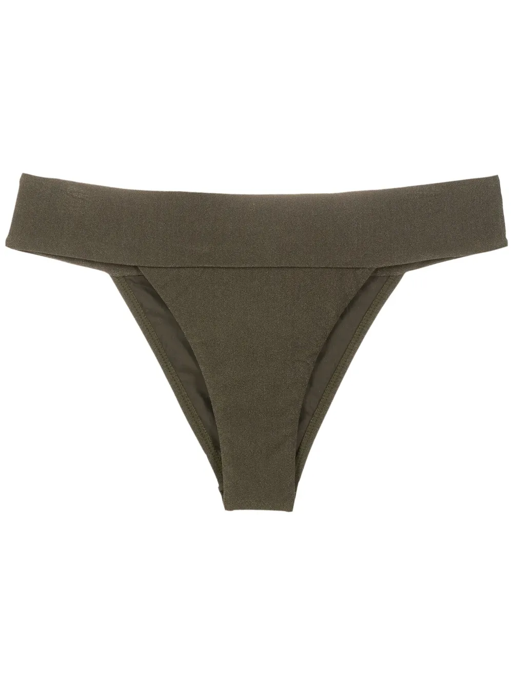 Lenny Niemeyer Shimmery Low-rise Bikini Bottoms In Green