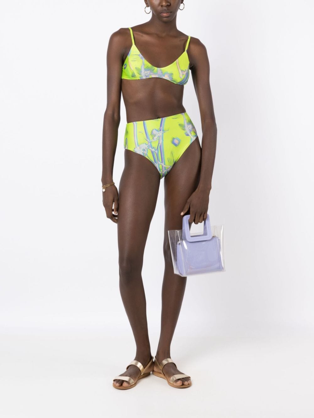 Lenny Niemeyer Bikinitop met print - Groen