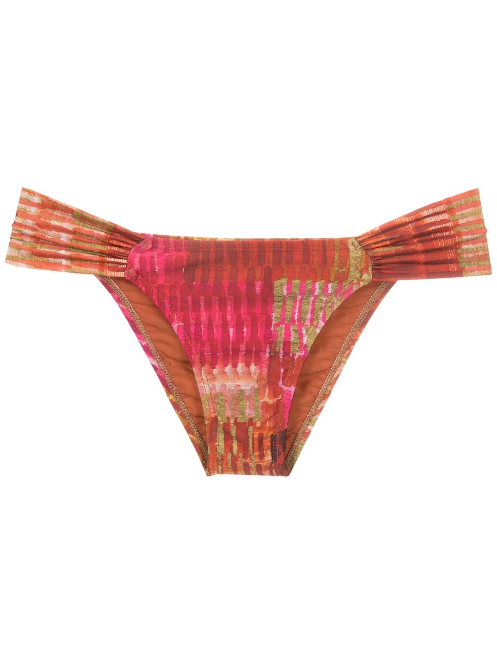 Lenny Niemeyer abstract-print bandeau bikini set - Red