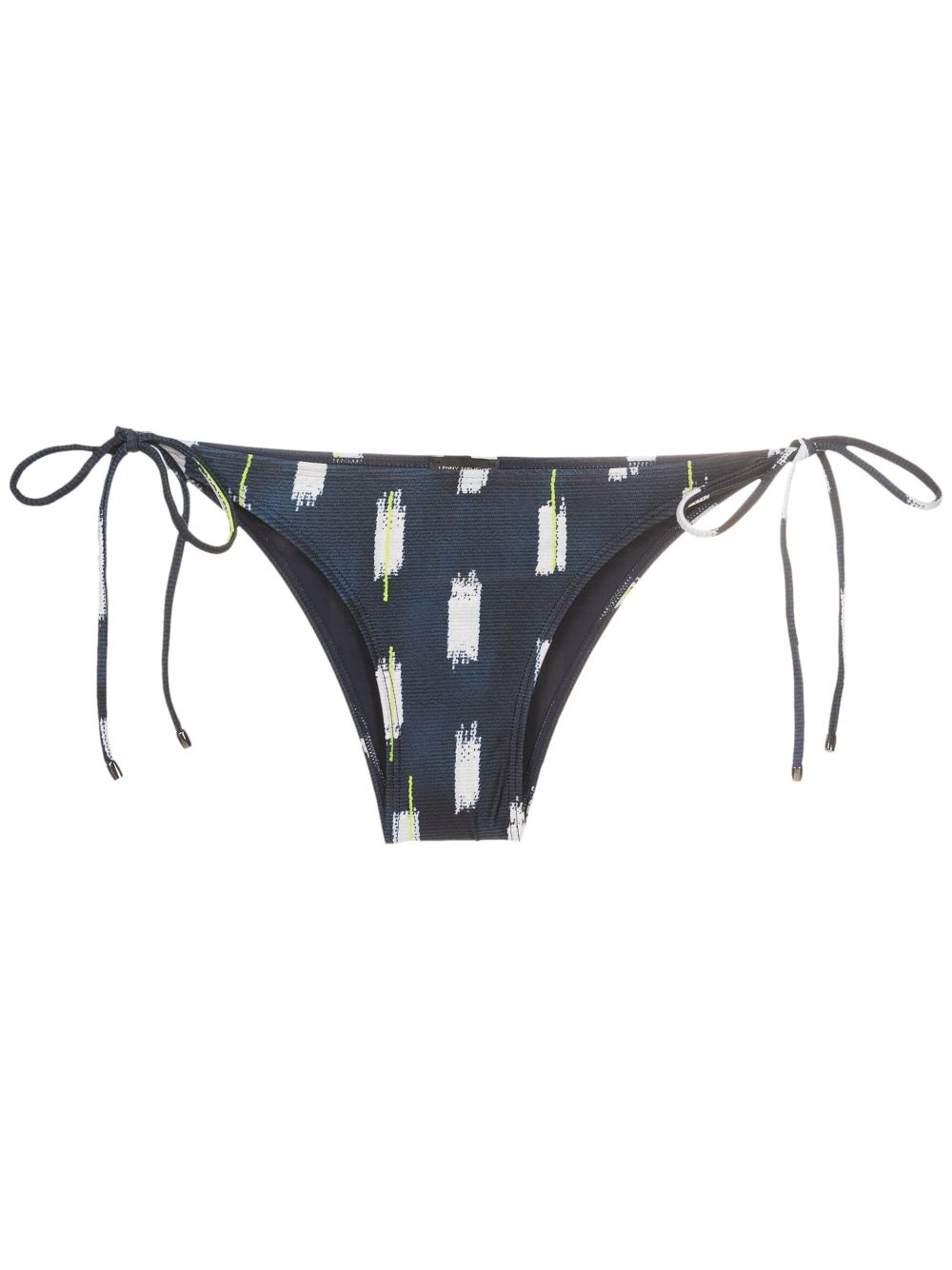 Lenny Niemeyer Abstract-print Bikini Bottoms In Blue