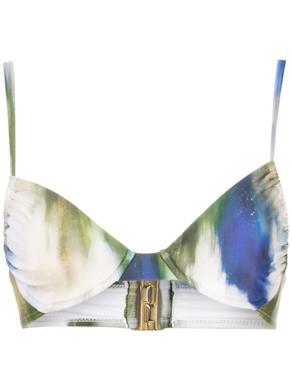 Lenny Niemeyer Herta Abstract-print Bikini Top In Multicolour