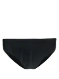 Moschino rear logo-print swim trunks - Black