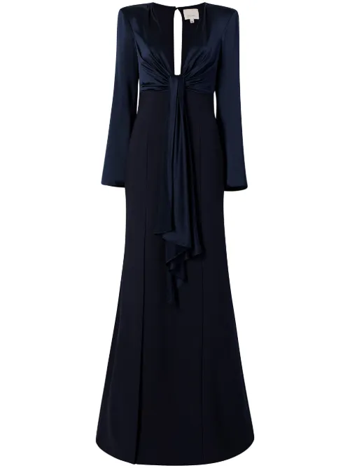 Robe longue Julianne à détail de nœud - Cinq A Sept - Modalova