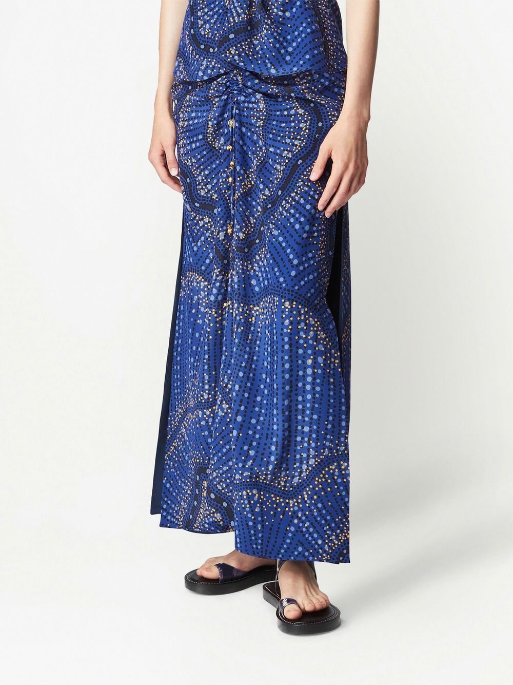Shop Altuzarra Graphic-print Skirt In Blau