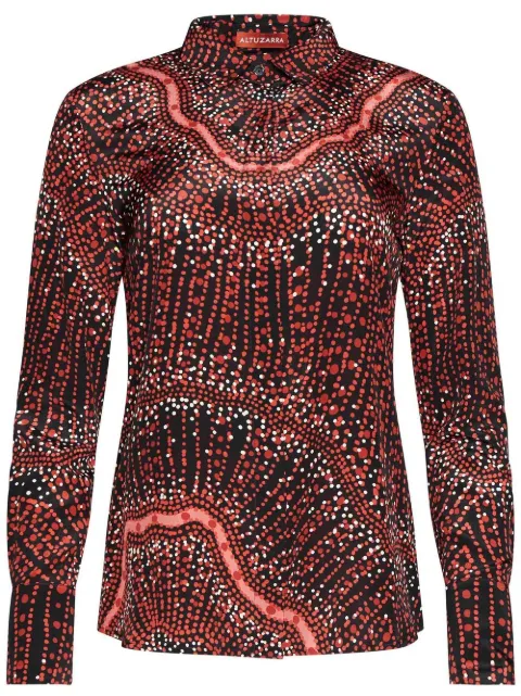 Altuzarra graphic-print silk shirt