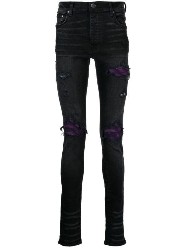 Purple Brand monogram-embroidered Slim Jeans - Farfetch