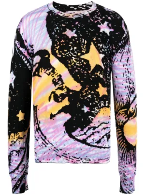 Moon and shop star print sweatshirt