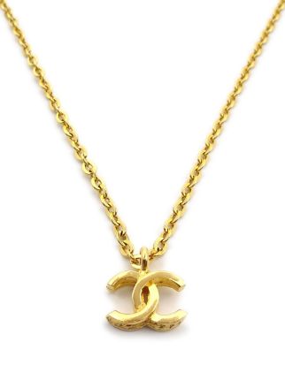 CHANEL Pre-Owned 1982 CC Pendant Chain Necklace - Farfetch