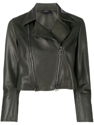 Clairey faux 2024 leather jacket