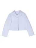 Simonetta cropped Peter Pan-collar jacket - Blue