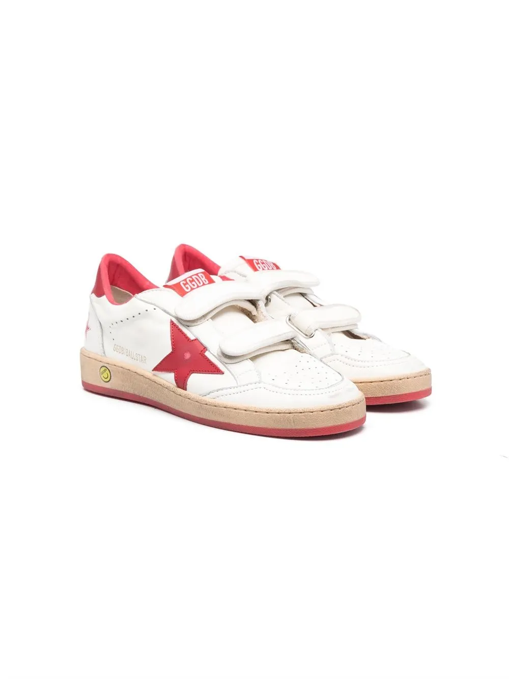 

Golden Goose Kids tenis Ball Stop con cierre autoadherente - Blanco