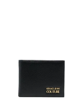 大人気定番商品 Jeans Versace Couture JP FARFETCH | ブラック | 二つ折り財布 小物