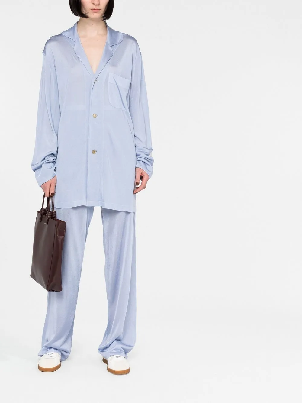 Maison Margiela Oversized blouse - Blauw