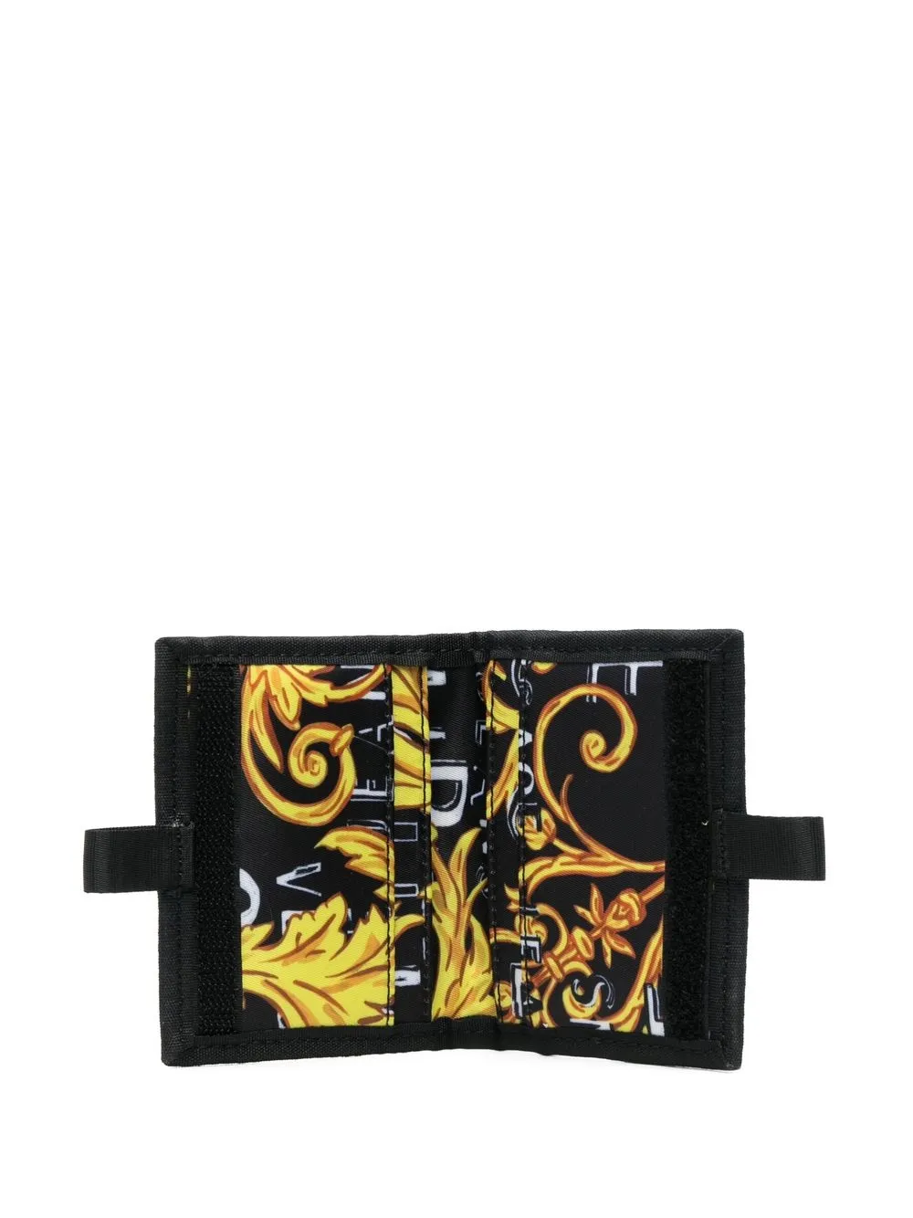 Versace Jeans Couture Portemonnee met barokprint - Zwart