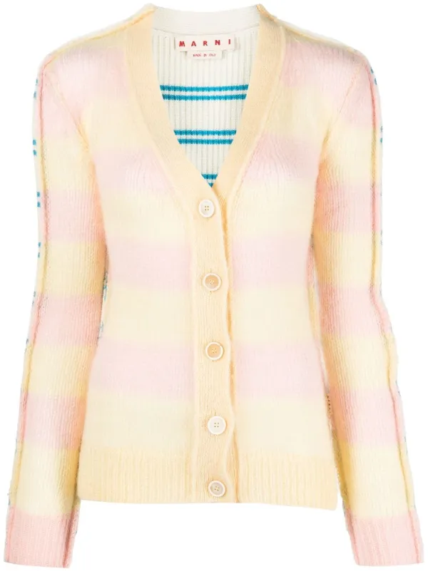 MARNIイエローカーディガン Marni Kids ストライプ カーディガン | イエロー | FARFETCH JP