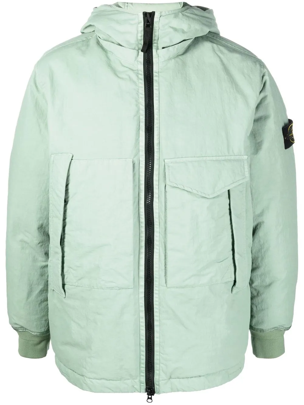 

Stone Island Compass-motif hooded jacket - Green