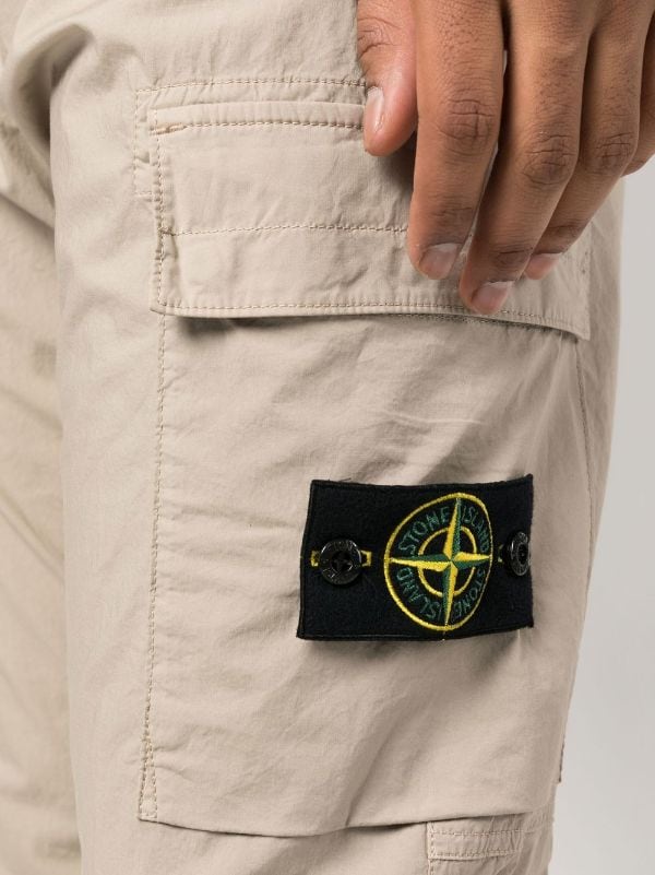 Stone Island Stretch Broken Twill Garment Dyed Cargo Pant  Charcoal   RvceShops