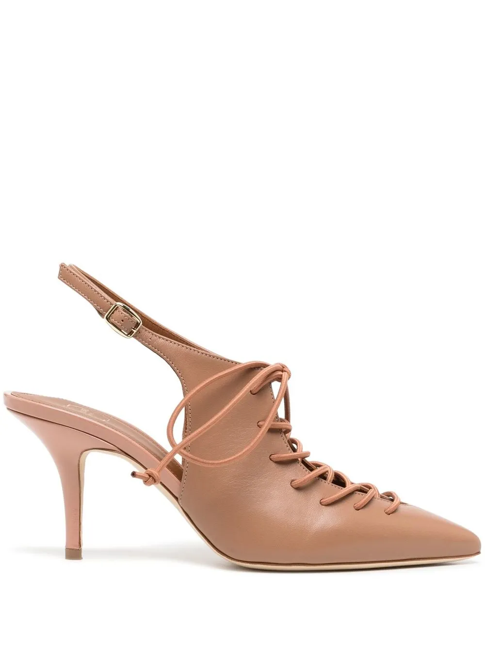 

Malone Souliers leather pointed pumps - Brown